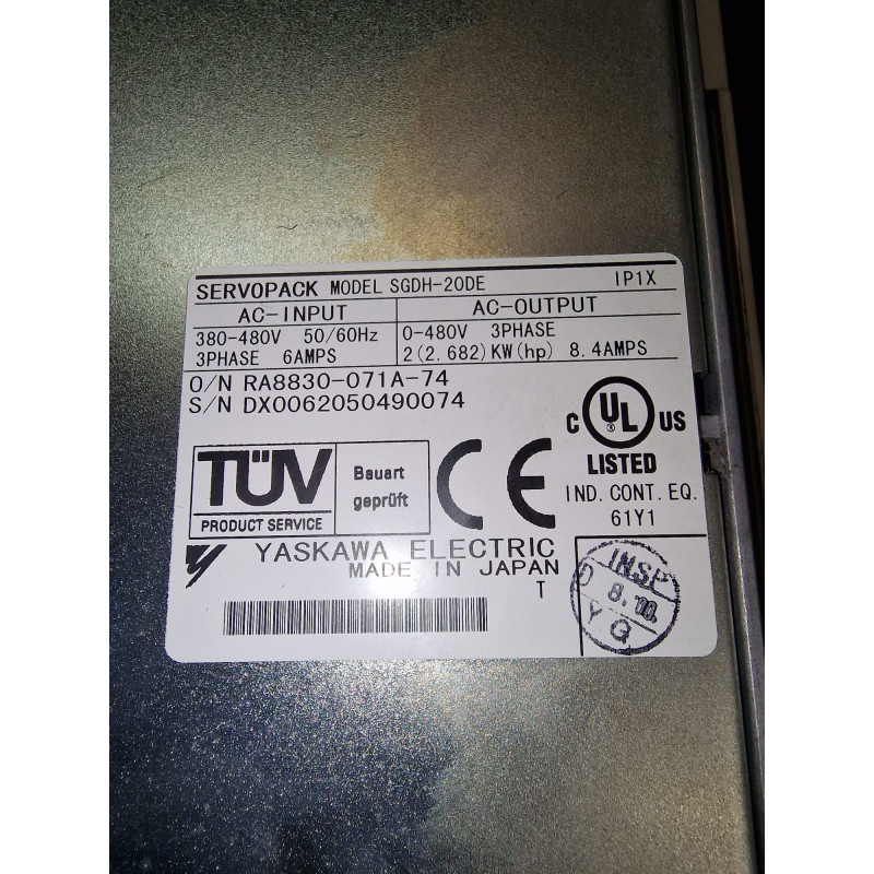 Servodriver Yaskawa SGDH-20DE