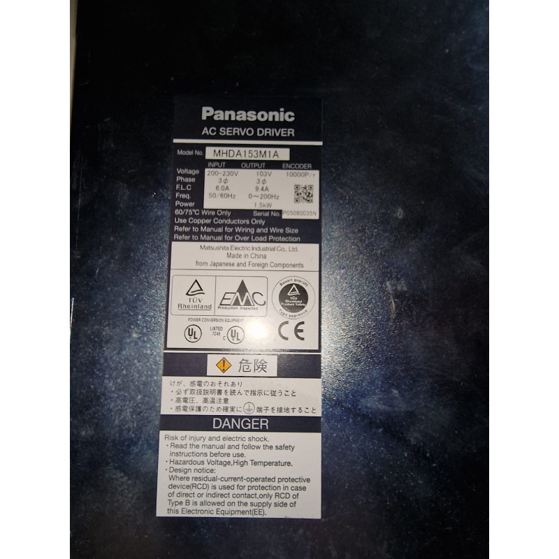 Driver Panasonic MHDA153M1A