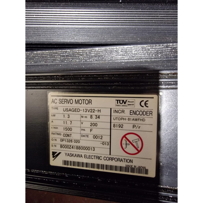 Servomotor Yaskawa USAGED 13V22-H